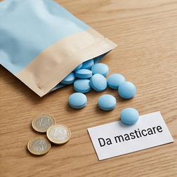 Efficacia, effetti collaterali, prezzo e disponibilità delle compresse masticabili di sildenafil bluechew.
